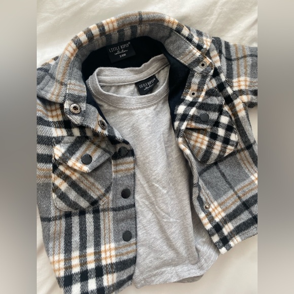 Baby flannel Jacket - soft and lined - Picture 2 of 5